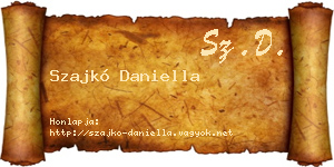 Szajkó Daniella névjegykártya