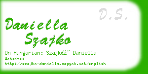 daniella szajko business card